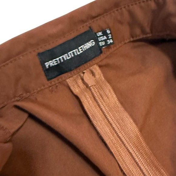 Balloon Sleeve Gathered Skirt Midi Shirt Dress - Picture 4 of 8